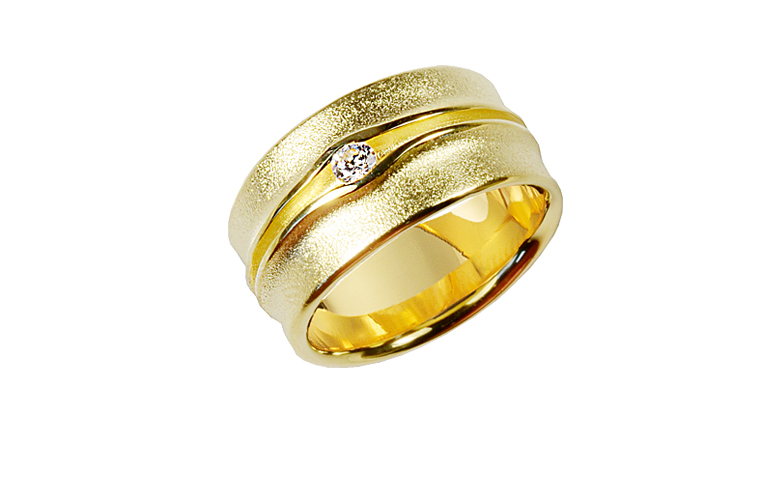 05442-Ring, Gold 750 mit Brillant