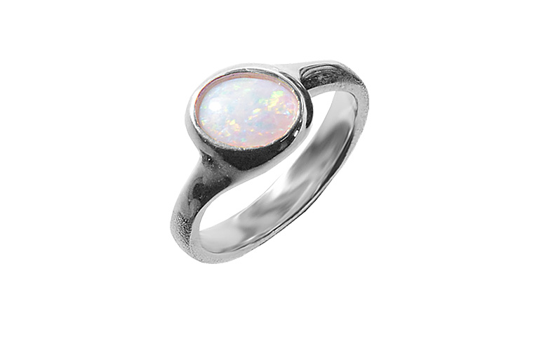 45429-Ring, Gold 750 mit Opal