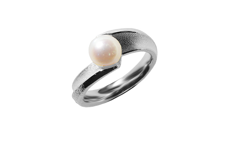 45435-Ring, Gold 750 mit Perle