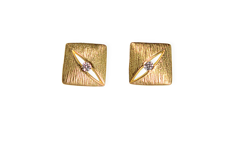 07351-earrings, gold 750 and brilliants