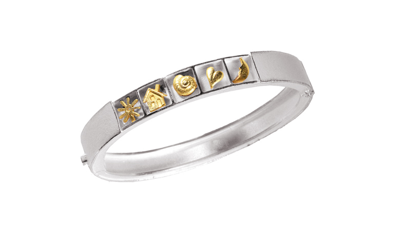 14251-Armschmuck, Silber 925 mit Gold 750