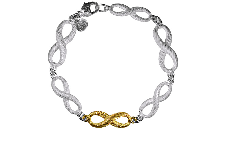 14307-Armschmuck, Silber 925, mit Gold 750