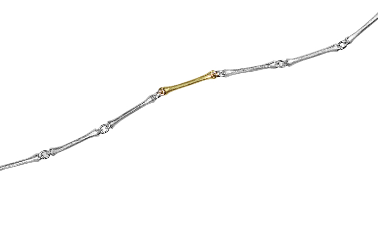 14314-Armschmuck, Silber 925 mit Gold 750