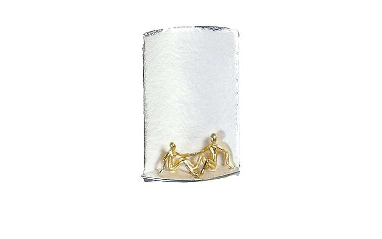 10357-Brosche, Silber 925 mit 750 Gold