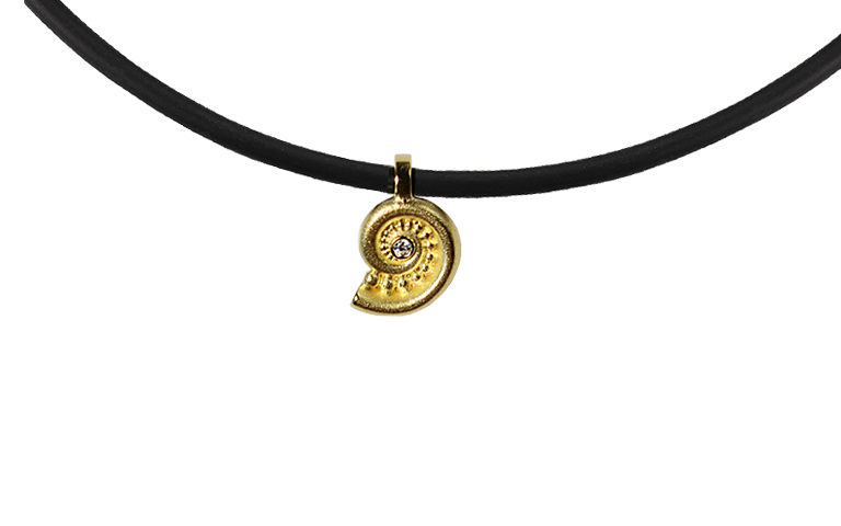 01132-Halsschmuck, Gold 750 mit Brillant