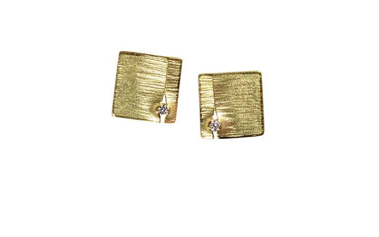 07346-Ohrschmuck, Gold 750 mit Brillanten