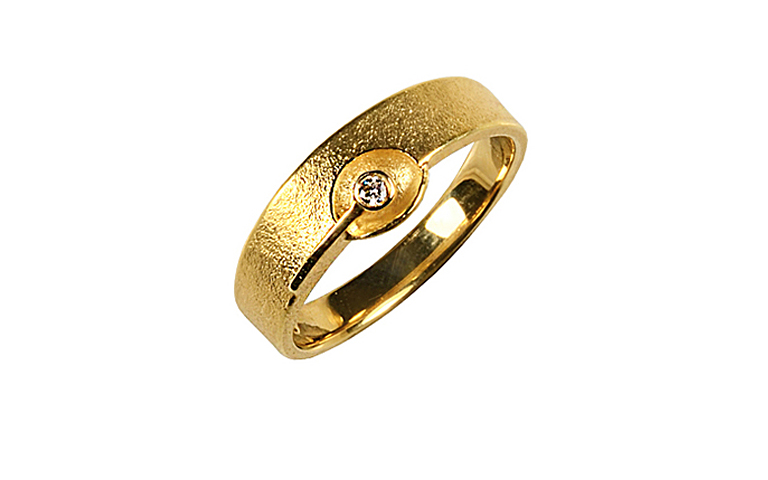 02150-Ring, Gold 750 mit Brillant