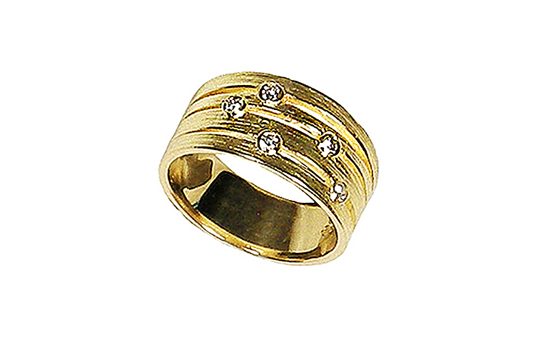 02254-Ring, Gold 750 mit Brillanten