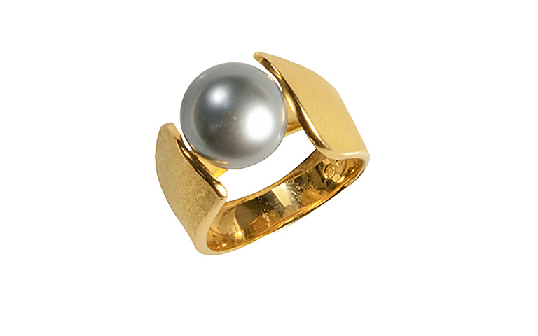 02310-Ring, Gold 750 mit Perle