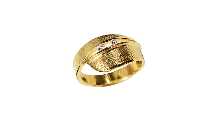 02334-Ring, Gold 750 mit Brillanten