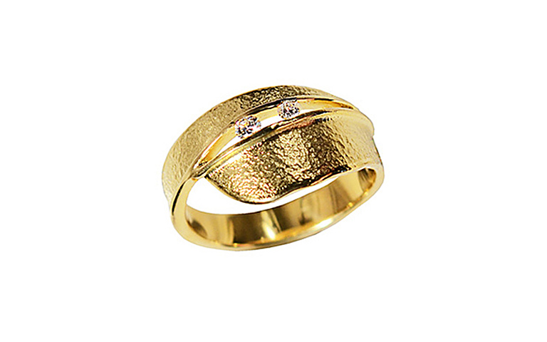 02334-Ring, Gold 750 mit Brillanten