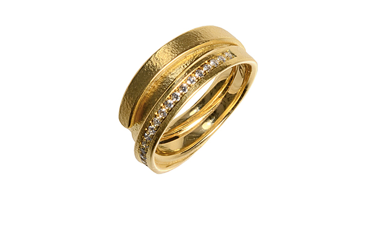 05087-Ring, Gold 750 mit Brillanten