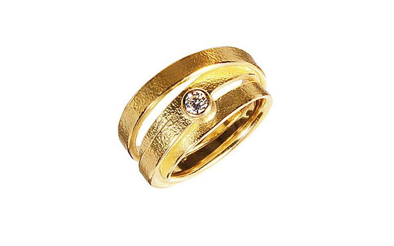 05088-Ring, Gold 750 mit Brillant