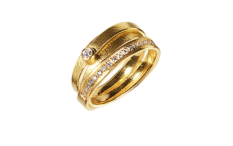 05091-Ring, Gold 750 mit Brillant