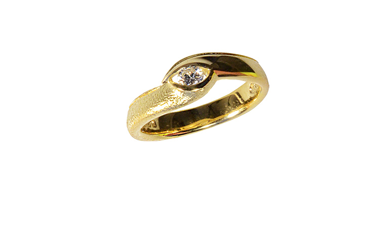 05206-Ring, Gold 750 mit Brillant