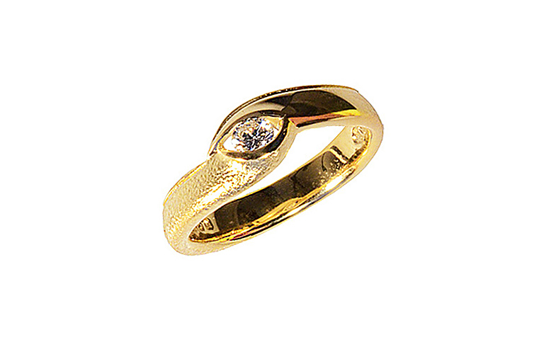 05206-Ring, Gold 750 mit Brillant