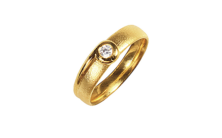 05219-Ring, Gold 750 mit Brillant