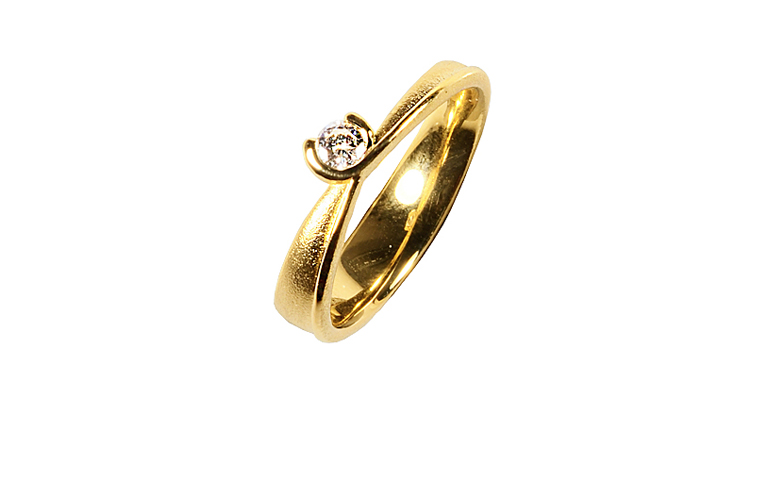 05220-Ring, Gold 750 mit Brillant