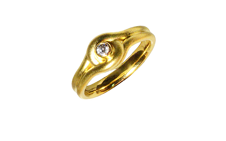 05223-Ring, Gold 750 mit Brillant