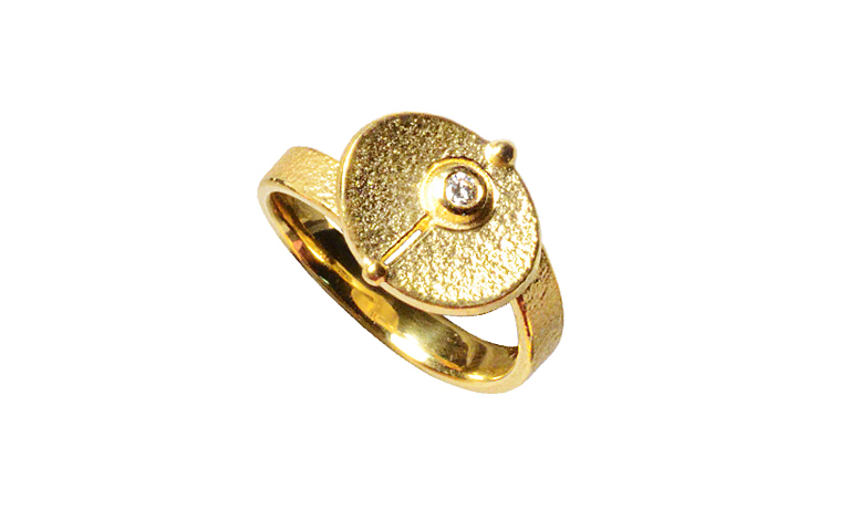 05224-Ring, Gold 750 mit Brillant