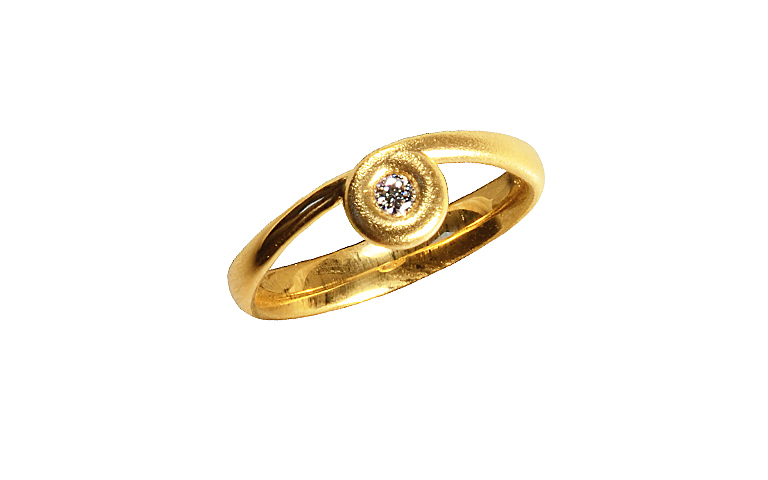 05262-Ring, Gold 750 mit Brillant