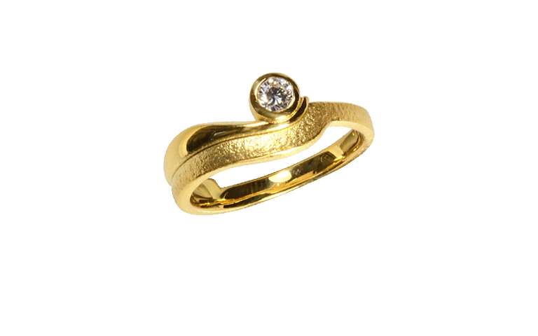 05274-Ring, Gold 750 mit Brillant