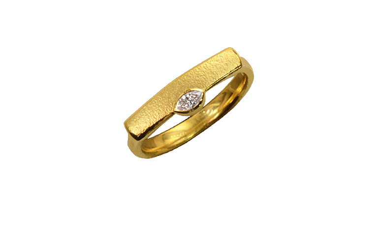 05276-Ring, Gold 750 mit Brillant
