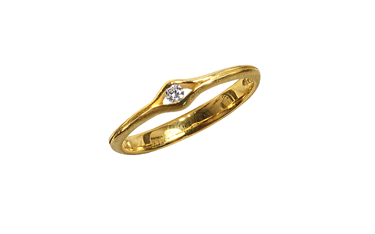 05281-Ring, Gold 750 mit Brillant
