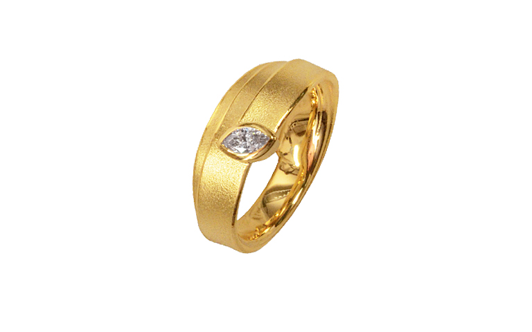 05282-Ring, Gold 750 mit Brillant