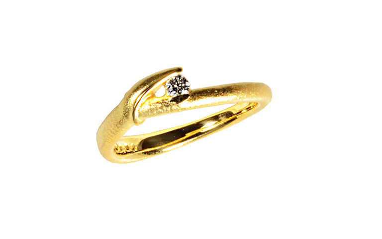 05332-Ring, Gold 750 mit Brillant