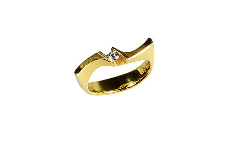 05336-Ring, Gold 750 mit Brillant