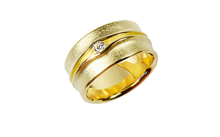 05442-Ring, Gold 750 mit Brillant