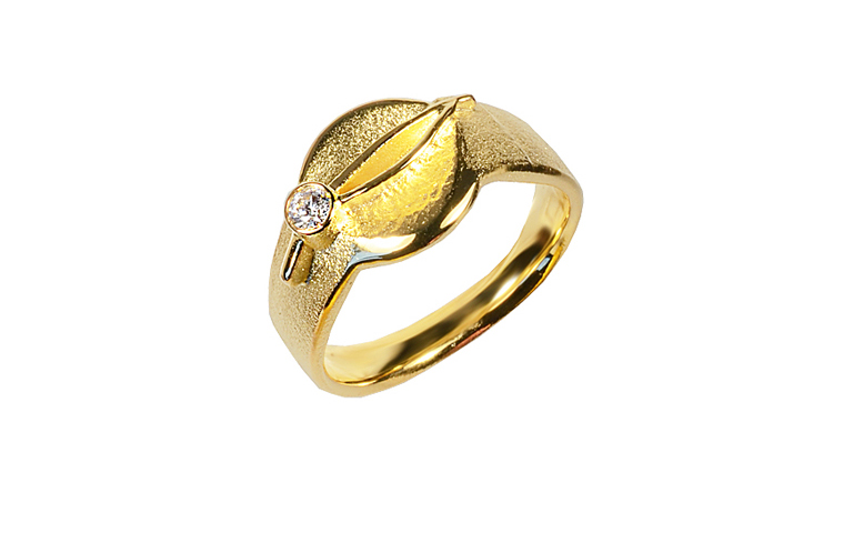 05459-Ring, Gold 750 mit Brillant