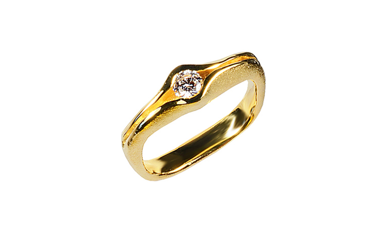 05461-Ring, Gold 750 mit Brillant