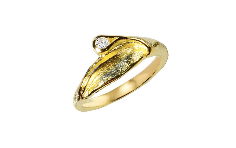 05477-Ring, Gold 750 mit Brillant