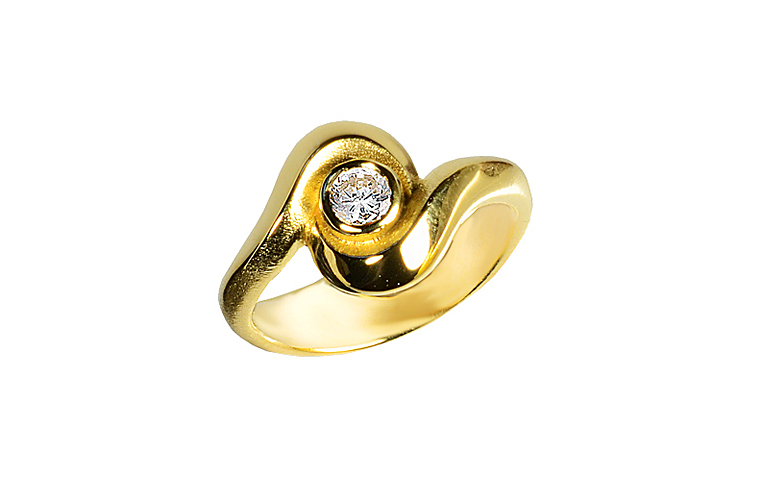 05480-Ring, Gold 750 mit Brillant