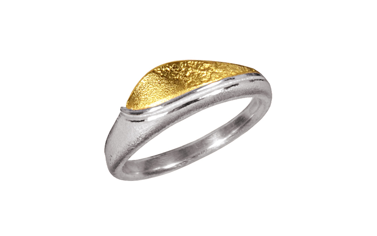 12544-Ring, Silber 925 und Gold 750
