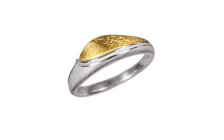 12544-Ring, Silber 925 und Gold 750