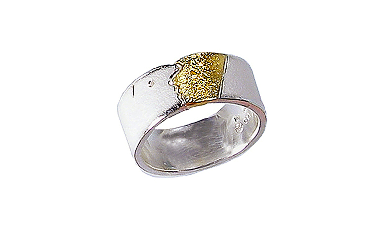 12716-Ring, Silber 925, 750 Gold