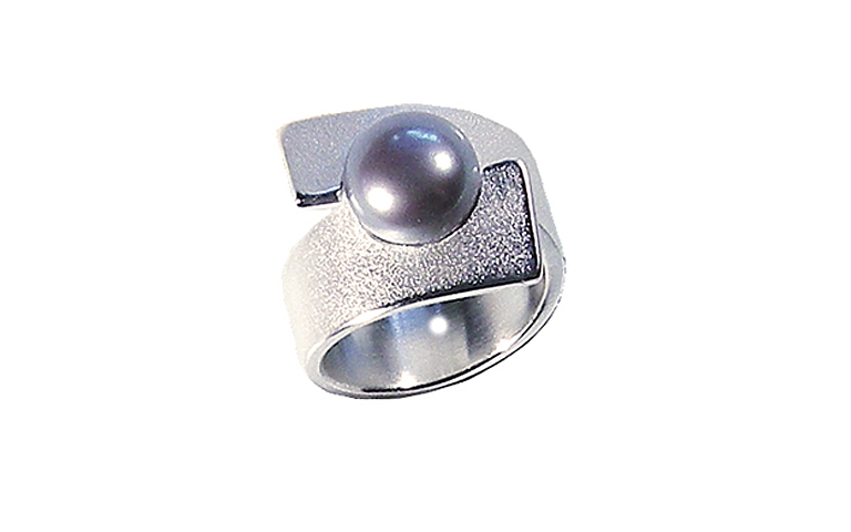 32035-Ring Silber 925 mit Perle