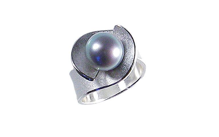 32036-Ring Silber 925 mit Perle