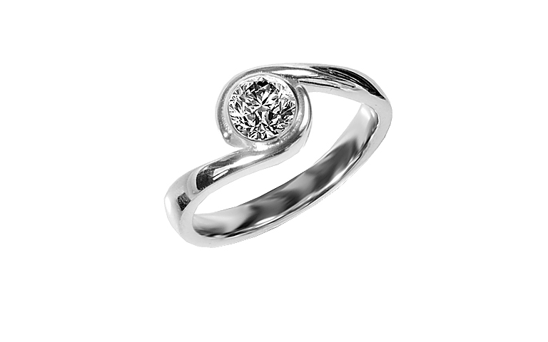43172-Ring, Gold 750 mit Brillant