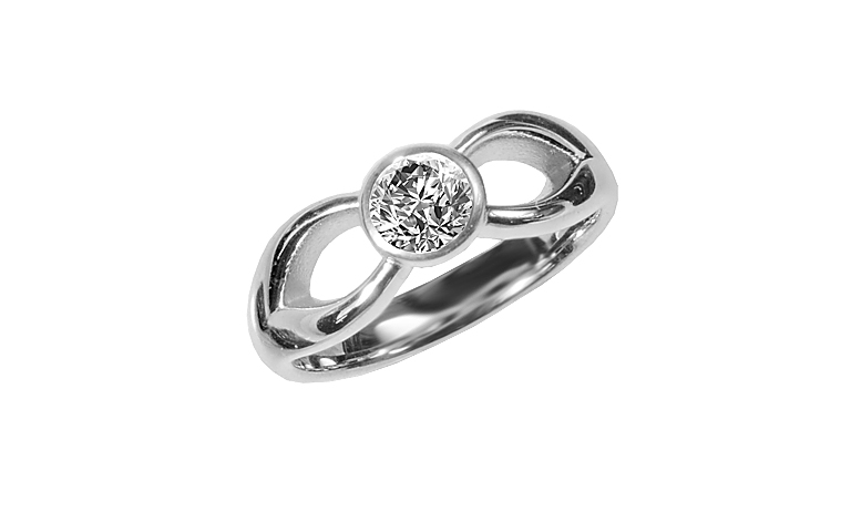 43173-Ring, Gold 750 mit Brillant