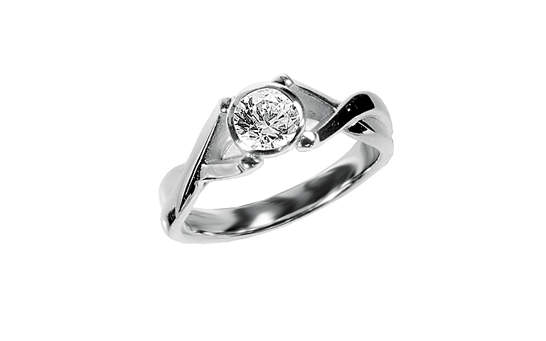 43174-Ring, Gold 750 mit Brillant