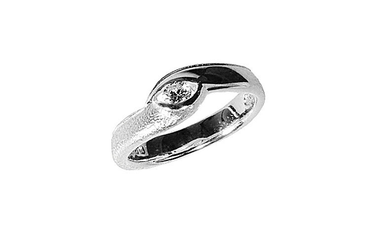 45206-Ring, Weissgold 750 mit Brillant