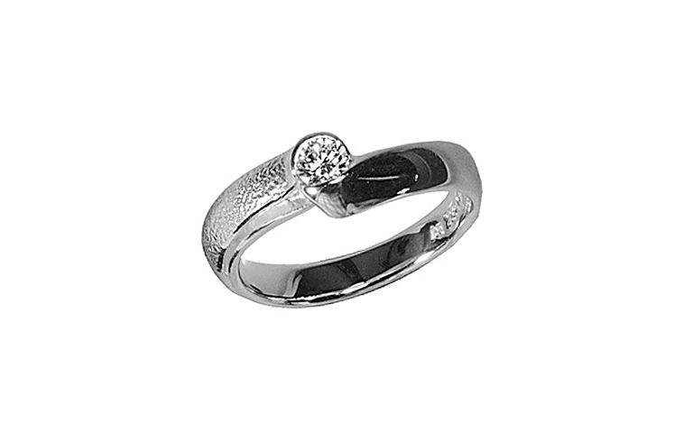 45207-Ring, Weissgold 750 mit Brillant