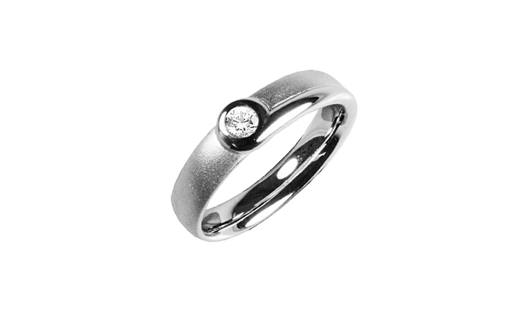 45219-Ring, Weissgold 750 mit Brillant