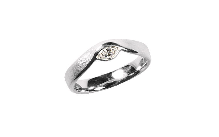 45268-Ring, Weissgold 750 mit Brillant