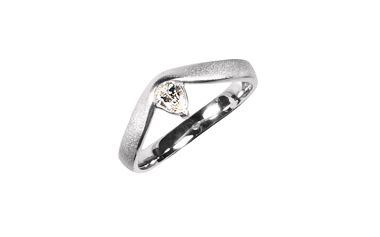 45269-Ring, Weissgold 750 mit Brillant