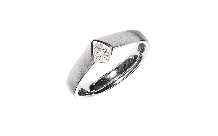 45270-Ring, Weissgold 750 mit Brillant